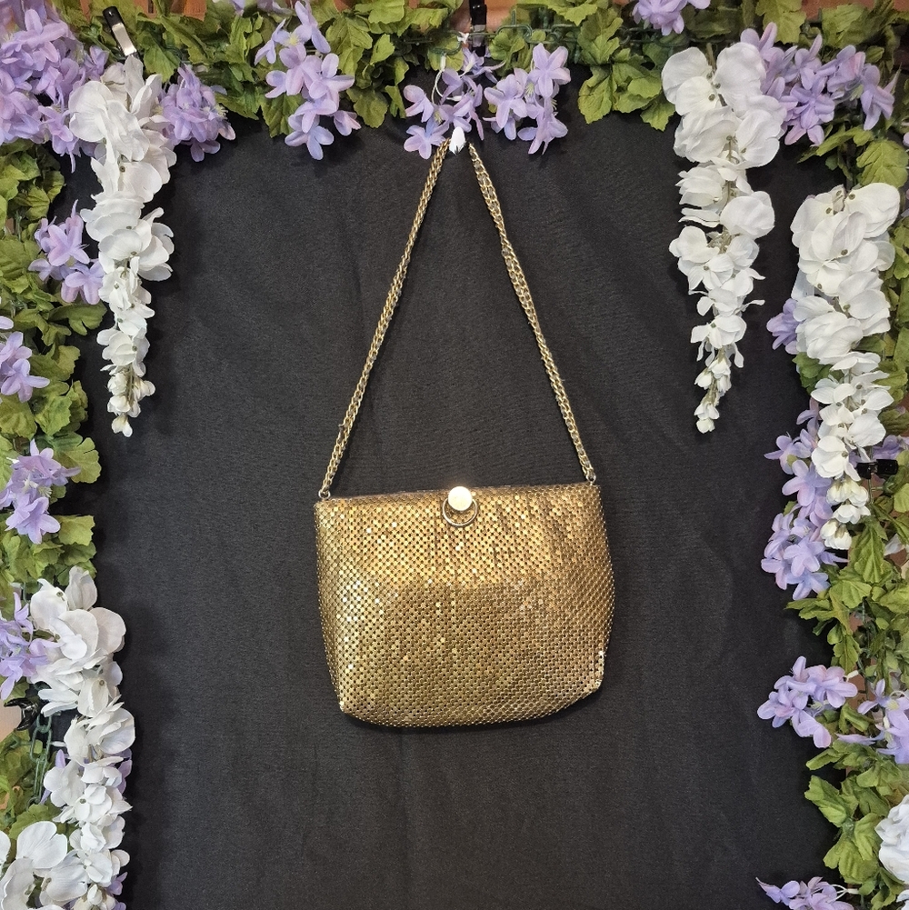 Vintage Liquid Gold/ Chainmail Evening Bag